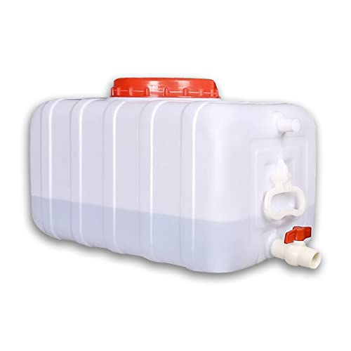 SXKJDM Large Plastic Water Storage Tanks Emergency Water Storage 50L/80L/110L/200L Camping & Hiking Water Storage Water Container Multifunctional Water Tank(Size:80L/21gallon)