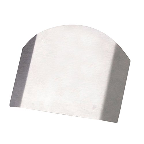 XuBa - Protector de Dedos de Acero Inoxidable con Doble Anilla para Cortar en la Cocina (2 Unidades, 8 x 5,7 cm)