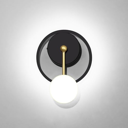 Image of XEYOU 18W Modern Wall Sconce Lighting Indoor LED Creative Wall Light Fixture Clock Shape Decoration Wall Lamp for Living Room Bedroom Stair Corridor