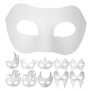 Veemoon 16er DIY Papiermasken Set