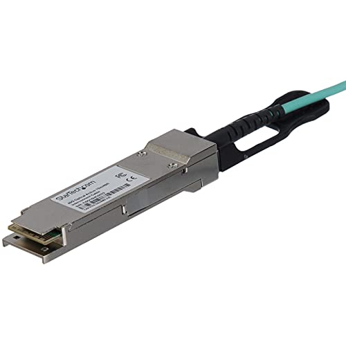 Image of StarTech.com MSA Uncoded Compatible 7m /23ft 40G QSFP+ to QSFP+ AOC Cable - 40 GbE QSFP+ Active Optical Fiber - 40 Gbps QSFP Plus /Transceiver Module Cable (QSFP40GAO7M)