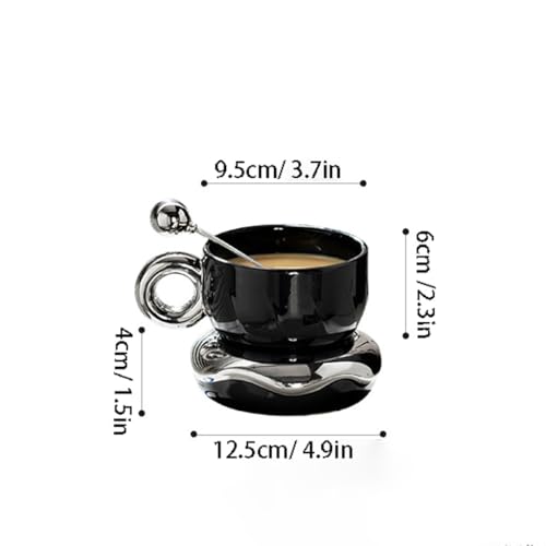 Tasse à café céramique blanche ensemble de vaisselle premium maison - 2