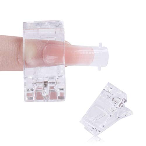 5 Stück/Set Transparent Kristallnagel-verlängerungs-klipp Poly Gel Clips Nail Erweiterte Zubehör Maniküre Builder-tools Cover