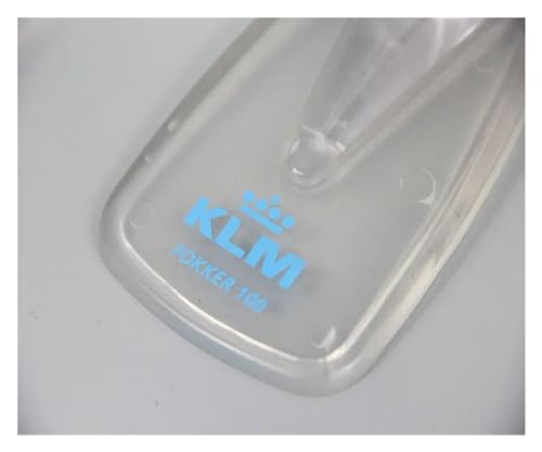 Modelo de avión Fokker FK-100 KLM escala 1:100 en plástico ABS sin pintura 3