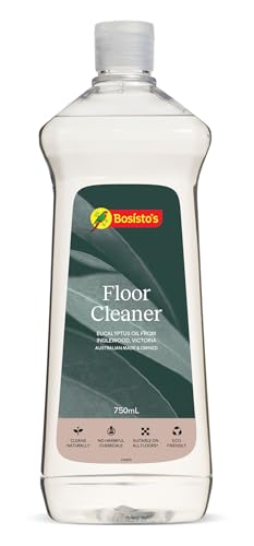 Bosisto's Floor Cleaner 750mL | with Pure Eucalyptus Oil, Natural Cleaning, Naturally Strong on Scuff Marks & Grime, No Harmful Chemicals, Streak Free, Eco Friendly, Australian Made & Owned