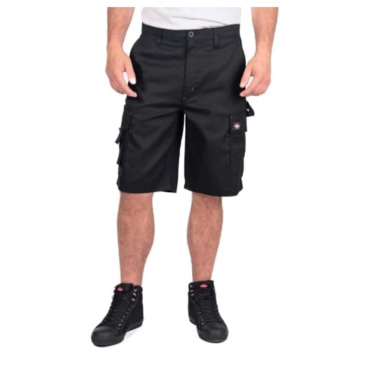Lee Cooper Workwear Herren Klassische Mehrfachtaschen Cargo Shorts