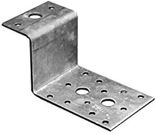 DMX - Z-Typ Schwerlast Winkelverbinder Lochwinkel Bauwinkel Holzverbinder Balkenwinkel Klammern Möbelverbinder Montagewinkel Verzinkt - LZ - Silber, 50x85x30x2,5 (20 Stk./Verp.)