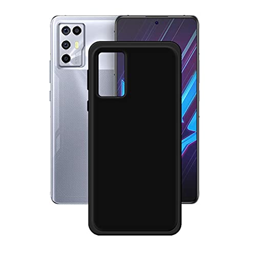 DQG Funda para ZTE Nubia Red Magic 6R, Negro Flexible Carcasa Shell Ultra Slim Suave TPU Silicona Cover Gel Tapa Caso Case para (6.67')