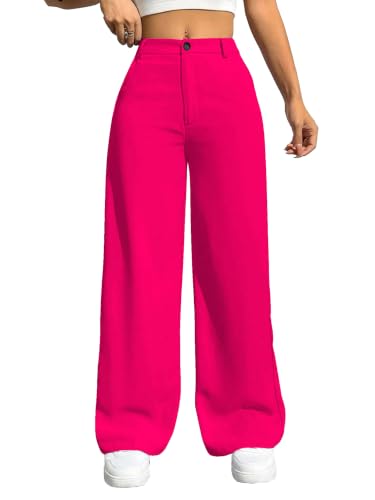 Image of Toochki Trousers for Woman Pants Women's Formal Office Korean | Beige Black Track Pant | Straight | Cotton Spandex Stretchable Trouser | High-Waisted Bottom Wear