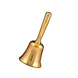 OSALADI レ ン用銅製 ベル 軽量で耐久性あり 快適な持ち手付き サービスベル 呼び出しベル 多用途ベル