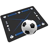 Tapete de entrenamiento de fútbol, tapete de entrenamiento de regate de fútbol | Almohadilla de entrenamiento para pasos de fútbol con absorción de impacto, 90x60cm,Tapete de entrenamiento de agilid