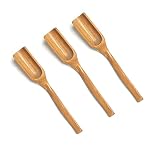 Wooden Loose Tea Scoops, 3PCS Natural Bamboo Wood Spoons, Loose Tea Measure Spoon Bamboo, Bamboo Tea Spoon for...