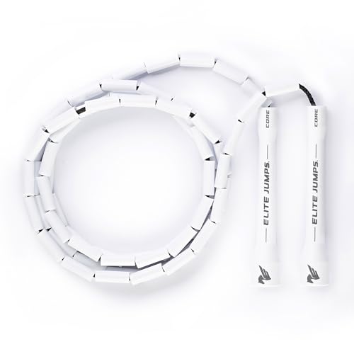 Elite Jumps | Adjustable Jump Ropes for Fitness with Unbreakable Handles and Shatterproof Beads | Crossover Jump Rope for Your Exercise Equipment | Segmented Jump Rope