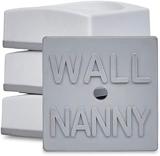 Wall Nanny Mini - Baby Gate Wall Protector (4 Pack ) For Dog & Pet Gates - Small Low-Profile Saver - Perfect In Doorways - Cups Protect & Guard Walls From Kid Child Safety Pressure Gates - White