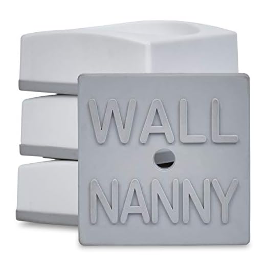 Wall Nanny Mini - bebé Protector de pared de puerta (4 Pack) para perros y mascotas puertas - pequeño protector de bajo perfil - perfeccionan en las puertas - proteger y proteger paredes de Kid