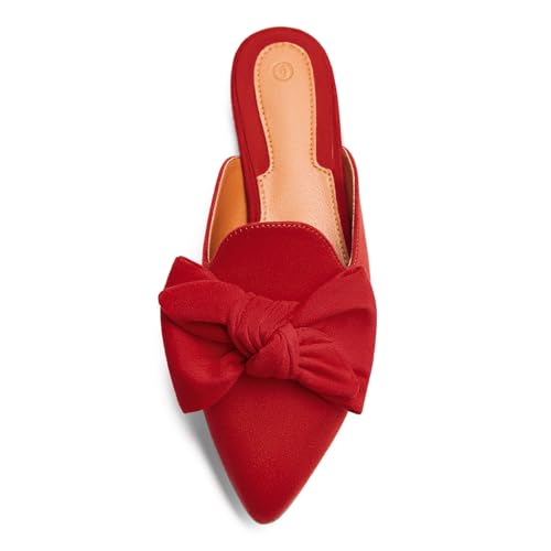Image of Rilista Mules for Women Slip On Comfortable Pointed Toe Womens Loafers Women's Flats for Women's Mules & Clogs