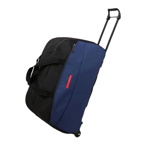 Rolling Duffel Bag with Wheels Handbag Suitcase for Travel Business Trip Dark Blue/1039