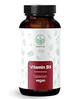 Vitamin B5 Tabletten - Pantothensäure 200 mg - 180 hochdosierte, vegane Tabletten - 6-Monatsvorrat - Ohne Zusatzstoffe - aus Deutschland