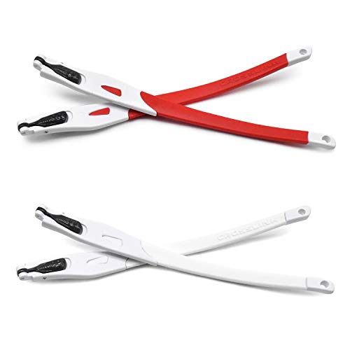 Branches Oakley Crosslink de remplacement en caoutchouc blanc rouge blanc