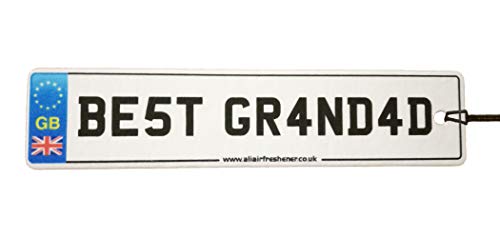 BEST GRANDAD LICENSE PLATE CAR AIR FRESHENER