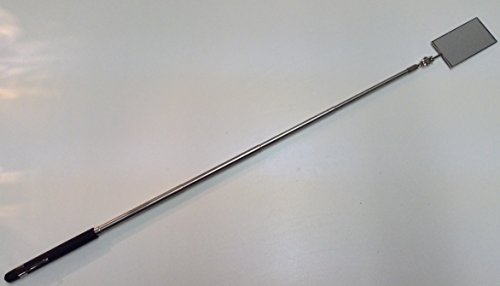 2"X3.5" Rectangular Telescoping Inspection Mirror Extends 7" To 35" #TOP4