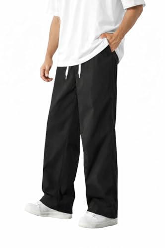 Image of NETCLICK Men's Straight Fit Track Pant with Zipper Pocket | Gym Joggers | Activewear & Casual Sports Lower