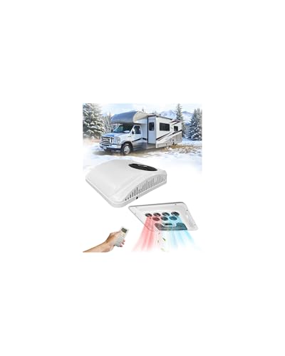 Treeligo 12V RV Air Conditioner Ultra-Quiet AC, Easy Install Non-Ducted Rooftop Unit, Heat & Fast Cooling for Campers, RVs and Travel Trailers