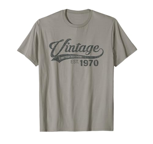 Vintage 1970 Cool 55 Year Old Bday Men Women 55th Birthday T-Shirt