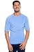 Coolibar UPF 50+ Men's Ultimate Rash Guard - Sun Protective (X-Large- Surf Blue)