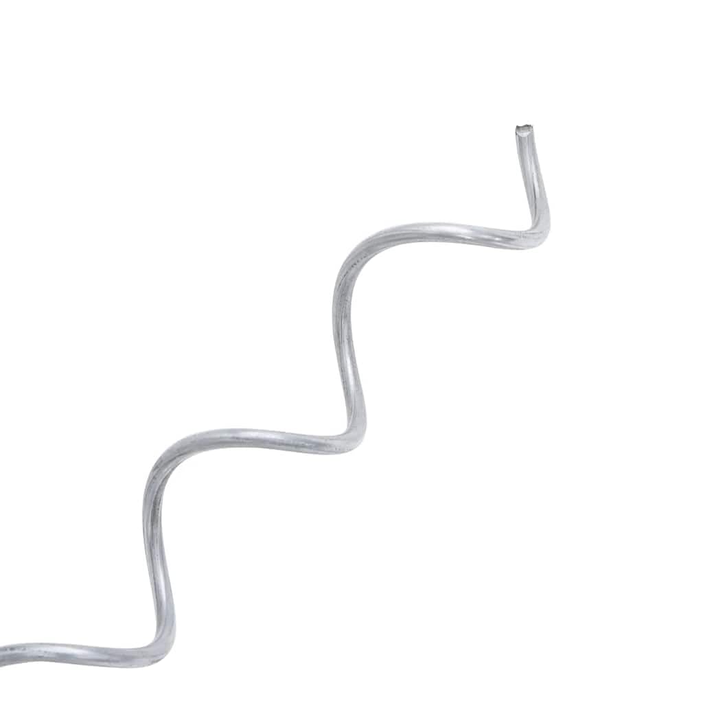 Spirale gabionowe 24 szt. stal ocynkowana, długość 100 cm, drut 3,5 mm, podziałka 50 mm do akcesoriów ogrodzeniowych, okuć, łączników, montażu i bezpiecznego mocowania