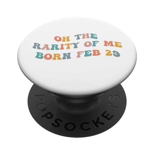 Oh The Rarity Of Me Febrero 29 Cumpleaños Divertido Día del año bisiesto PopSockets PopGrip Intercambiable