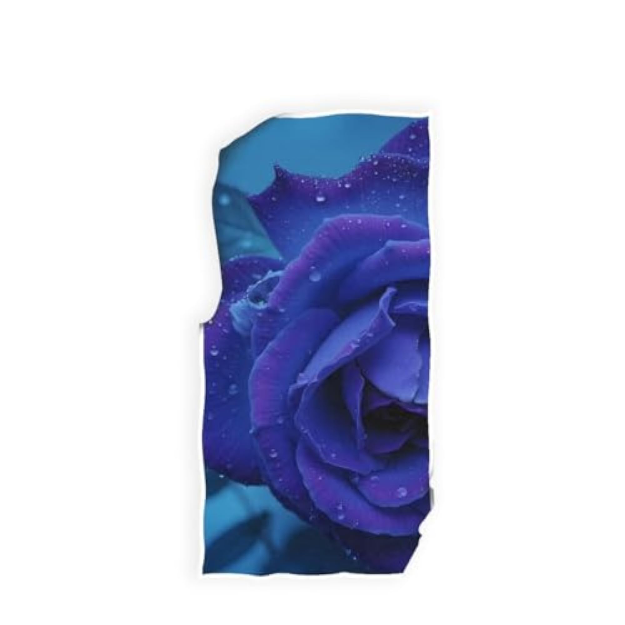 Ultra Soft Blue Rose Hand Towel, 30x15"