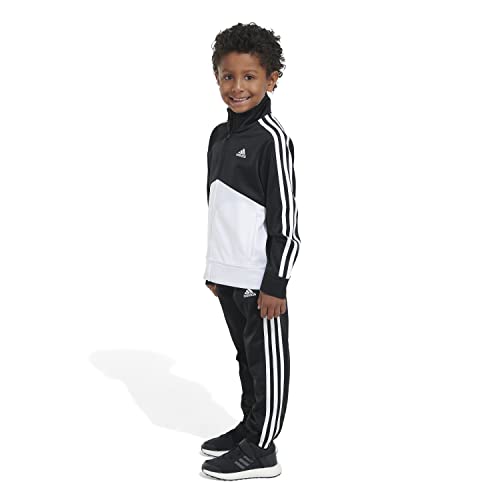 Image of adidas Boys' 2-piece Color Block Tricot Track Set