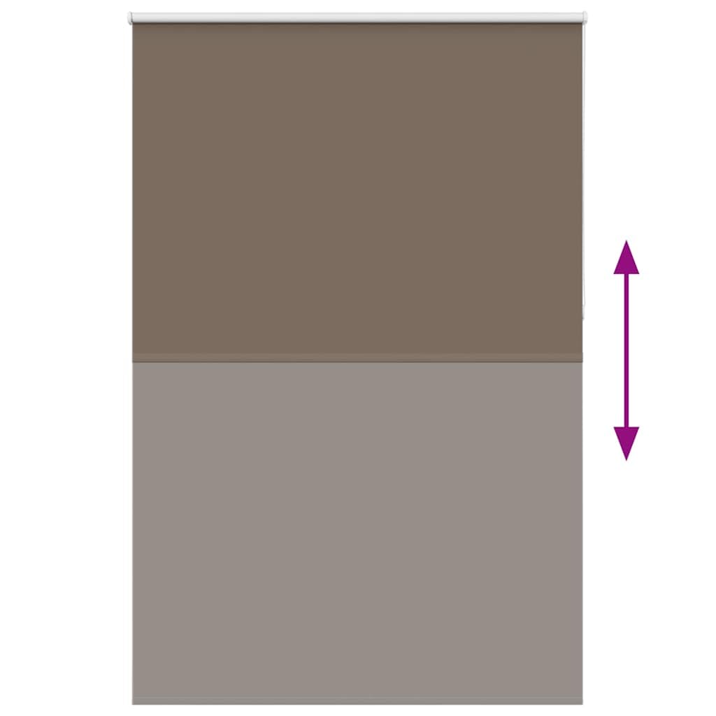 Tenda avvolgibile oscurante caffè, 150 x 210 cm | 100% poliestere, facile da pulire, montaggio a parete o finestra, sicurezza per bambini, regolabile in altezza