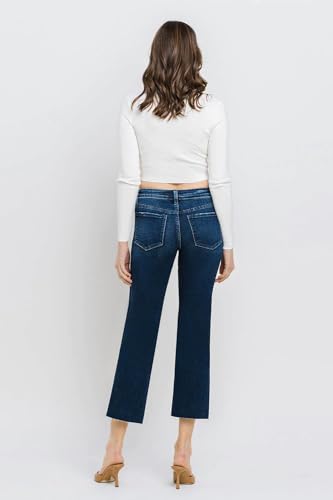 Flying Monkey - Mid Rise Cropped Straight Jeans - BY4499A2