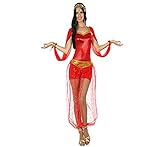 Atosa- Disfraz corto mujer bailarina árabe, Color rojo, M-L (15918)