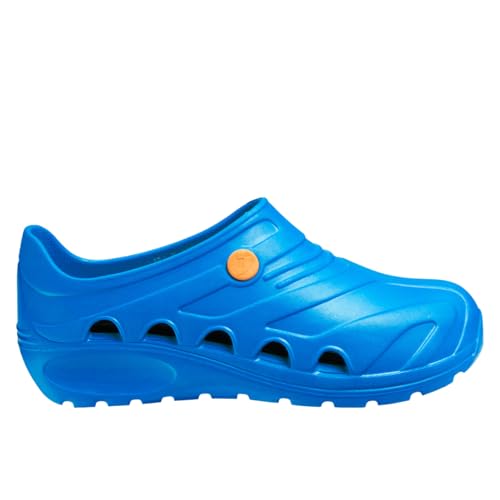 Oxypas Safety Jogger Arbeitsschuhe Damen - Antistatische und rutschfeste Sicherheitsschuhe Herren, Leichter Clog für Medizin, Pflege und Gastro, Antibakteriell, Blau, EU 39/40