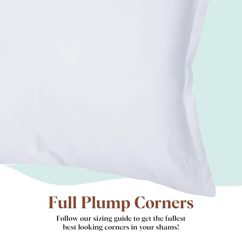 21 Inch by 27 Inch : Pillowflex Synthetic Down Pillow Inserts for Shams Aka Faux / Alternative (21 Inch by 27 Inch)