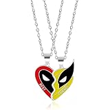 デッドプールとウルヴァリン キーホルダー ネックレス ペンダント アクセサリー 個性的 金属 彫刻 アクセサリー 人気 誕生日 クリスマスギフト 記念品 萌えグッズ 日常用 プレゼント 贈り物飾ります 男女兼用 (ネックレスです) [並行輸入品]