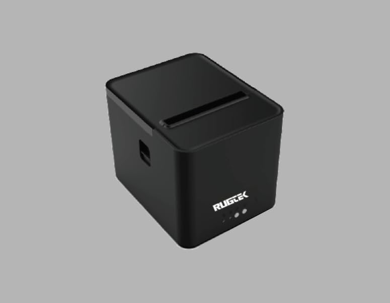 Image of Rugtek RP-82 Compact UE Thermal Receipt Printer (USB + Ethernet, 80mm, High-Speed POS Billing Printer)