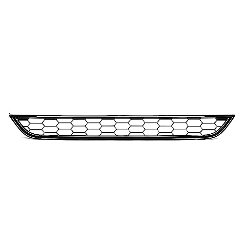 Front Radiator Grilles Upper GrillCar Front Bumper Lower Centre Grille Grill Cover For F&ord For Fiesta For Zetec-S 2013 2014 2015 2016 2017(Central Grille)