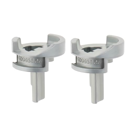 YINETTECH 2 St¨¹ck Auto-Z¨¹ndschloss-Zylinder-Tab-Schlitz 357905855B 357905855A Kompatibel mit Volkswagen T4 1990-2003 Kompatibel mit Audi Silber