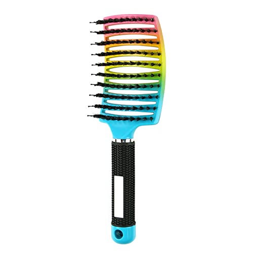 My Sensory Space Detangling Hairbrush, Heykomi Detangler Bristle Nylon Hairbrush, Heykomi Hair Brush, Detangler Bristle Nylon Hairbrush, Curved Vented Detangling Hair Brushes (Gradient) #TOP29