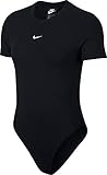 Elastische Beinöffnungen  Nike Damen Sportswear Essential Bodysuit, Black/White, L