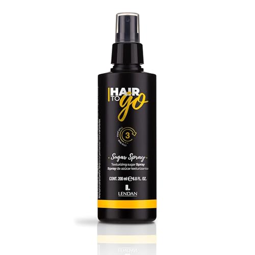 Lendan - Hair Texturizing Spray - Hair To Go Sugar Spray - 200 ml - Enhances Hair Waves - Anti-Frizz - Shinier Hair - with UV Protection Filter - Salt-Free