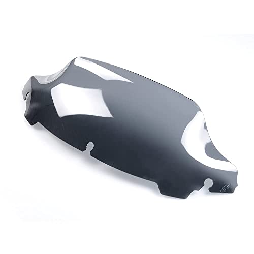 Image of Smoke 7 inch Wave Windshield Windscreen Compatible for 2014-2024 Harley Davidson Touring Street Glide /Electra Glide /Ultra Limited /Tri Glide FLHT FLHX FLHXS FLHTK 14-24