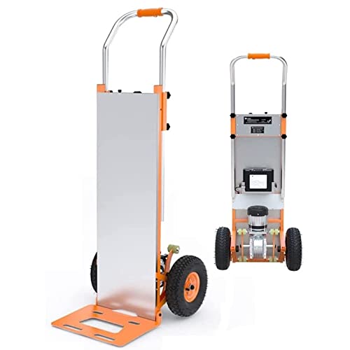 Carretilla eléctrica de mano para subir escaleras, 200 kg de capacidad, ahorra mano de obra con brazo de soporte en forma de S para un fácil transporte hacia arriba y hacia abajo escaleras