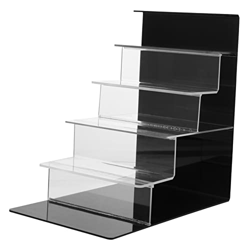 OUNONA 1pc Display Stand Display Stand Purse Storage Rack Collection Display Stand Desktop Display Stand Jewelry Storage Rack Wallet Holder Rack Glasses Display Stand Black Acrylic