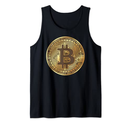 Golden Bitcoin Crypto Currency Investor T-Shirt Canotta