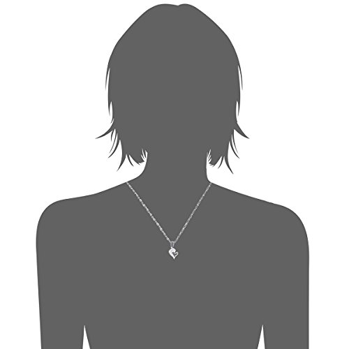 Cupimatch 2-Piece Stainless Steel Couple Necklace Rhinestone I Love You Heart Puzzle Matching Pendant with Chain3